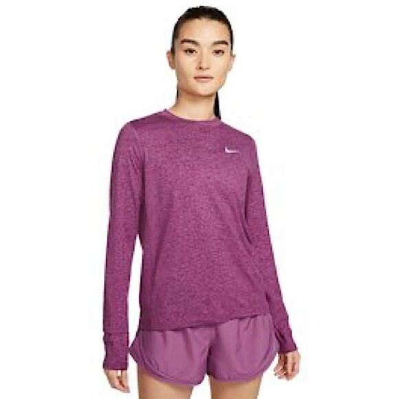 Nike Dri Fit Slim Fit Knit Long Sleeve Top EUC Medium - Picture 1 of 7